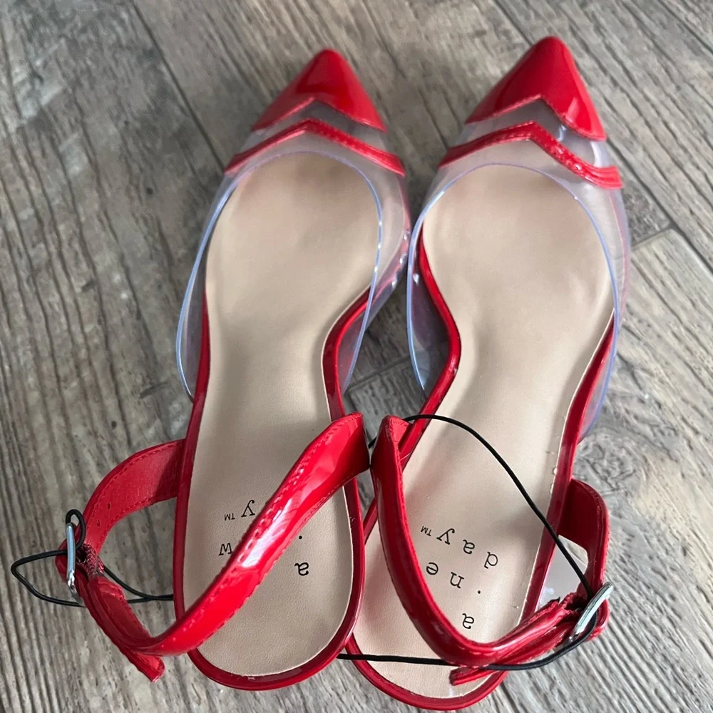 a new day Red Heels Pointed Toe - Picture 4 of 6
